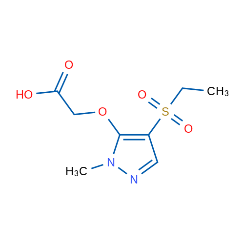 2-((4-(Ethylsulfonyl)-1-methyl-1H-pyrazol-5-yl)oxy)acetic acid 1g
