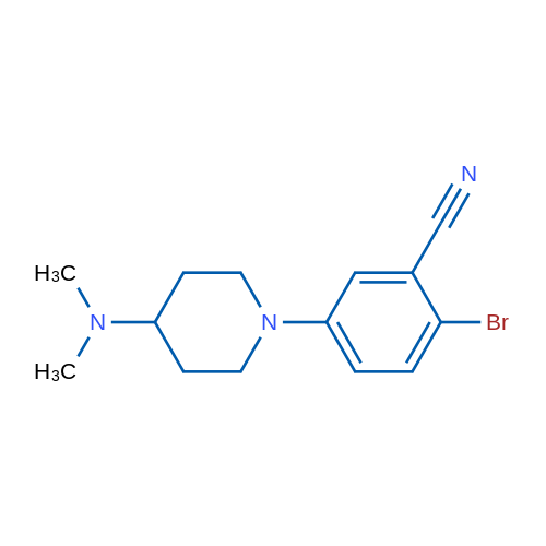 2-Bromo-5-(4-(dimethylamino)piperidin-1-yl)benzonitrile 1g
