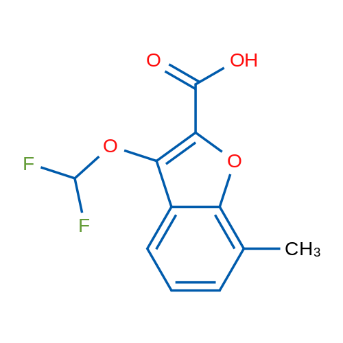 3-(Difluoromethoxy)-7-methylbenzofuran-2-carboxylic acid 1g