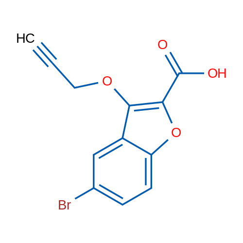 5-Bromo-3-(prop-2-yn-1-yloxy)benzofuran-2-carboxylic acid 1g