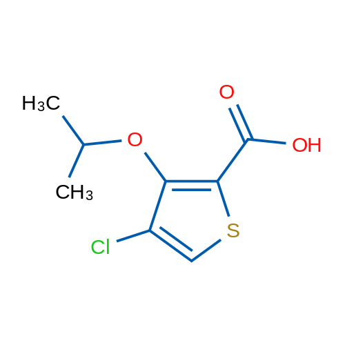 4-Chloro-3-isopropoxythiophene-2-carboxylic acid 1g