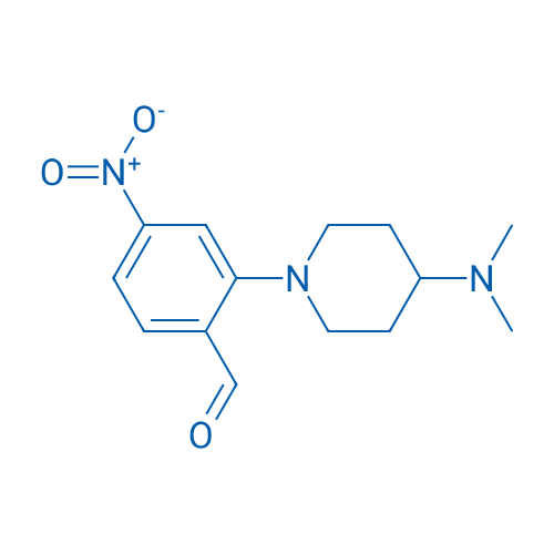 2-(4-(Dimethylamino)piperidin-1-yl)-4-nitrobenzaldehyde 1g