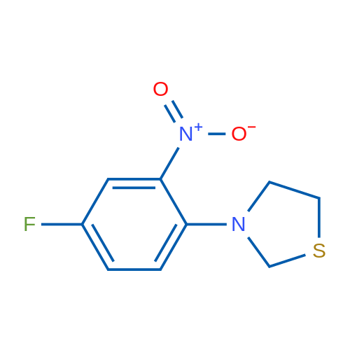 3-(4-Fluoro-2-nitrophenyl)thiazolidine 1g