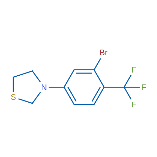 3-(3-Bromo-4-(trifluoromethyl)phenyl)thiazolidine 1g