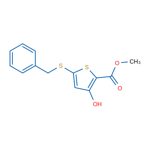 Methyl 5-(benzylthio)-3-hydroxythiophene-2-carboxylate 1g
