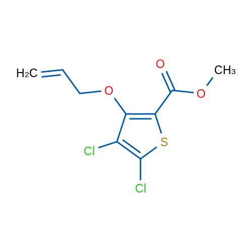 Methyl 3-(allyloxy)-4,5-dichlorothiophene-2-carboxylate 1g