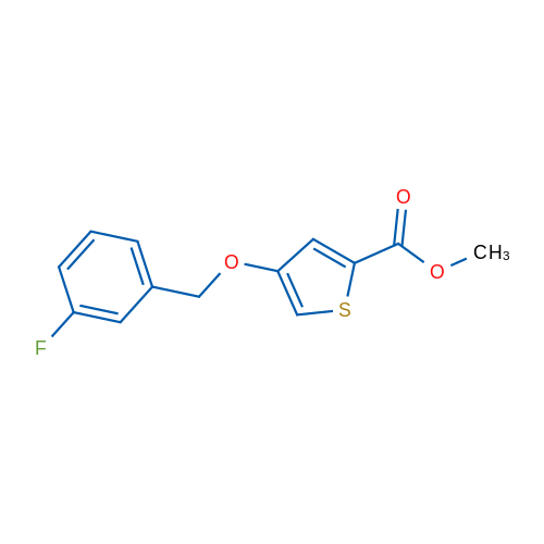 Methyl 4-((3-fluorobenzyl)oxy)thiophene-2-carboxylate 1g