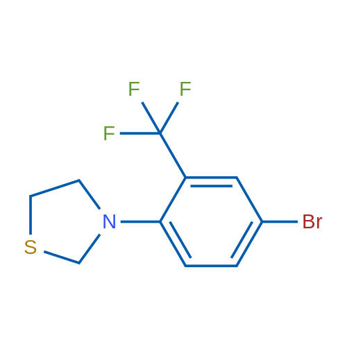 3-(4-Bromo-2-(trifluoromethyl)phenyl)thiazolidine 1g