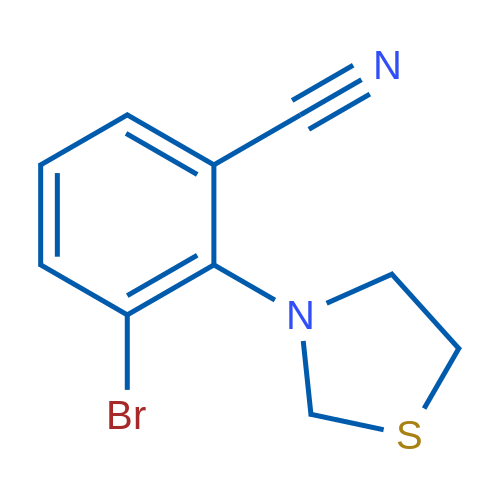 3-Bromo-2-(thiazolidin-3-yl)benzonitrile 1g