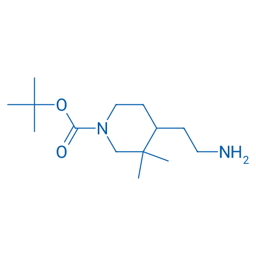 tert-Butyl 4-(2-aminoethyl)-3,3-dimethylpiperidine-1-carboxylate 100mg