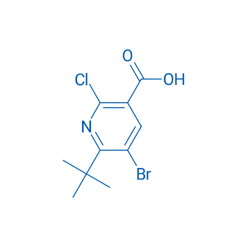 5-Bromo-6-(tert-butyl)-2-chloronicotinic acid 250mg