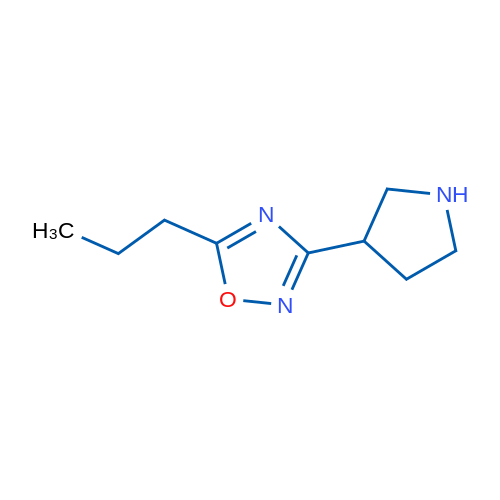 5-Propyl-3-(pyrrolidin-3-yl)-1,2,4-oxadiazole 1g