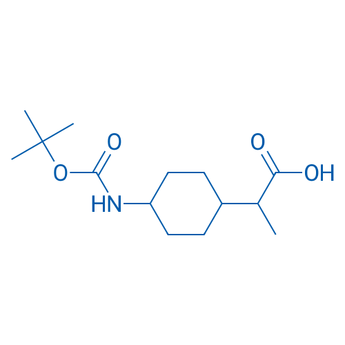 2-(4-((tert-Butoxycarbonyl)amino)cyclohexyl)propanoic acid 250mg