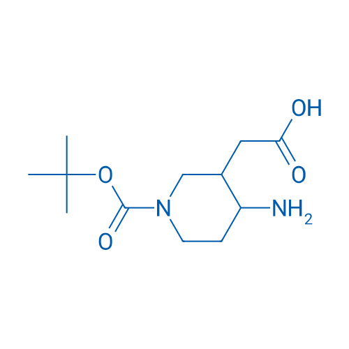 2-(4-Amino-1-(tert-butoxycarbonyl)piperidin-3-yl)acetic acid 5g