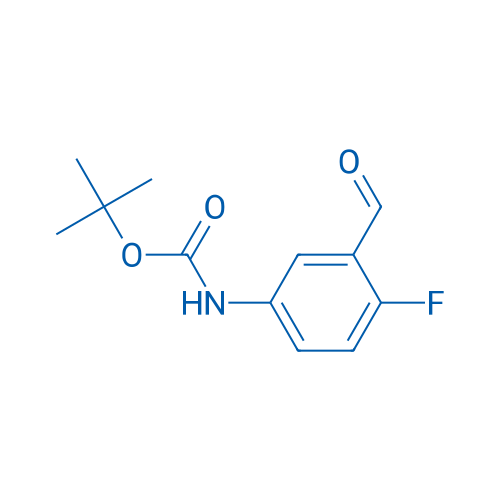 tert-Butyl (4-fluoro-3-formylphenyl)carbamate 100mg