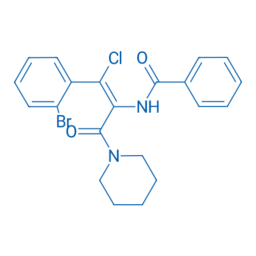 (Z)-N-(1-(2-Bromophenyl)-1-chloro-3-oxo-3-(piperidin-1-yl)prop-1-en-2-yl)benzamide 1g