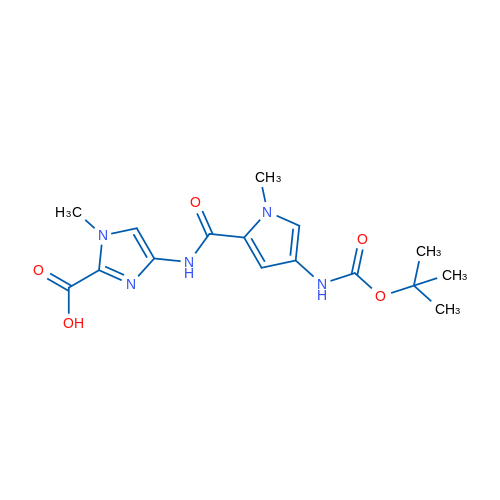 4-(4-((tert-Butoxycarbonyl)amino)-1-methyl-1H-pyrrole-2-carboxamido)-1-methyl-1H-imidazole-2-carboxylic acid 1g