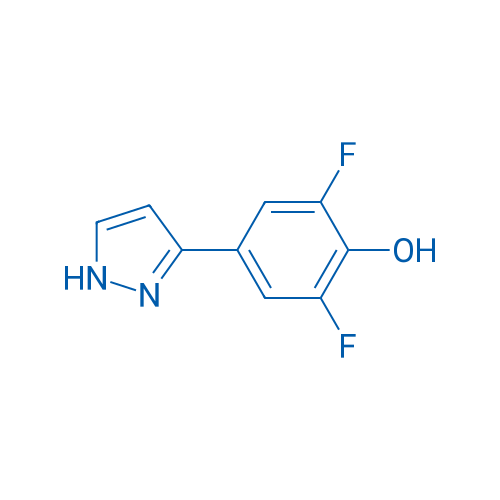 2,6-Difluoro-4-(1H-pyrazol-3-yl)phenol 250mg