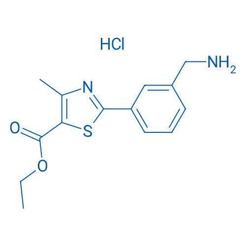 Ethyl 2-(3-(aminomethyl)phenyl)-4-methylthiazole-5-carboxylate hydrochloride 250mg