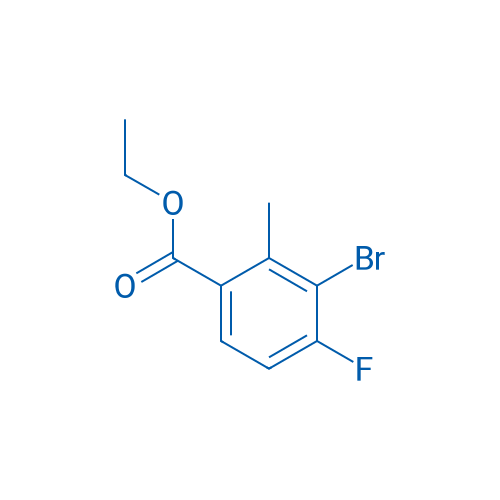 Ethyl 3-bromo-4-fluoro-2-methylbenzoate 250mg