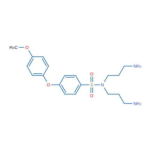 N,N-Bis(3-aminopropyl)-4-(4-methoxyphenoxy)benzene-1-sulfonamide 1g