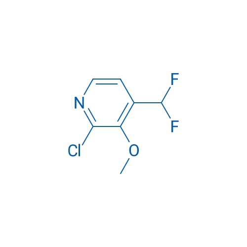 2-Chloro-4-(difluoromethyl)-3-methoxypyridine 250mg