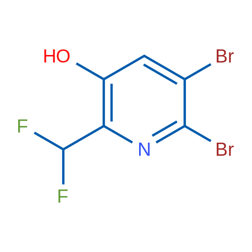 5,6-Dibromo-2-(difluoromethyl)pyridin-3-ol 1g