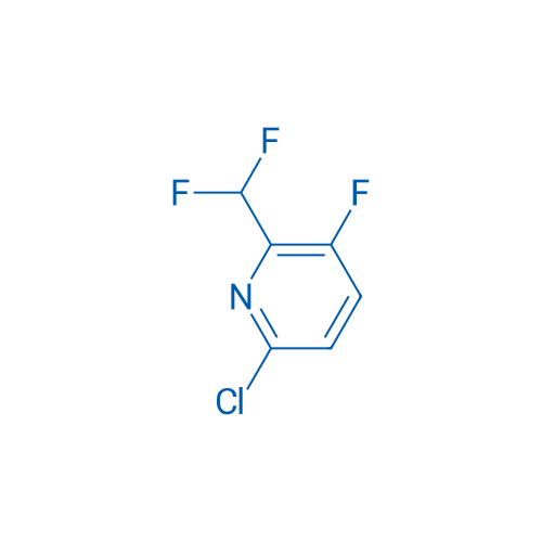 6-Chloro-2-(difluoromethyl)-3-fluoropyridine 250mg