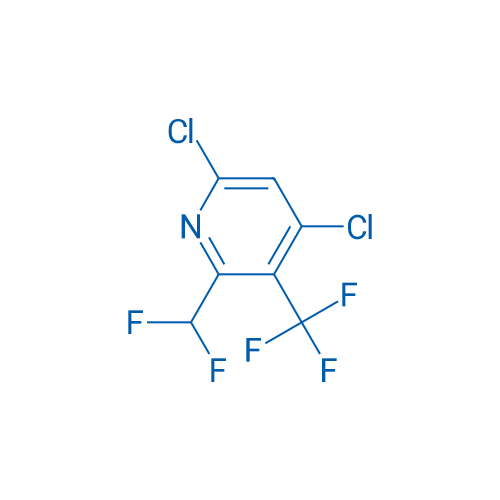 4,6-Dichloro-2-(difluoromethyl)-3-(trifluoromethyl)pyridine 250mg