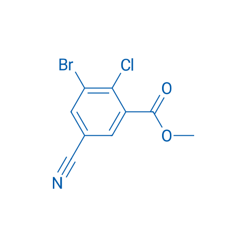 Methyl 3-bromo-2-chloro-5-cyanobenzoate 250mg
