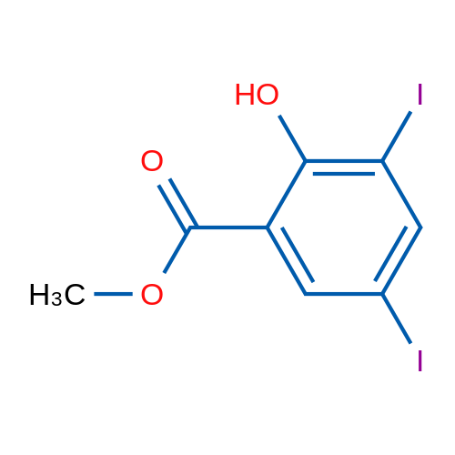 Methyl 2-hydroxy-3,5-diiodobenzoate 1g