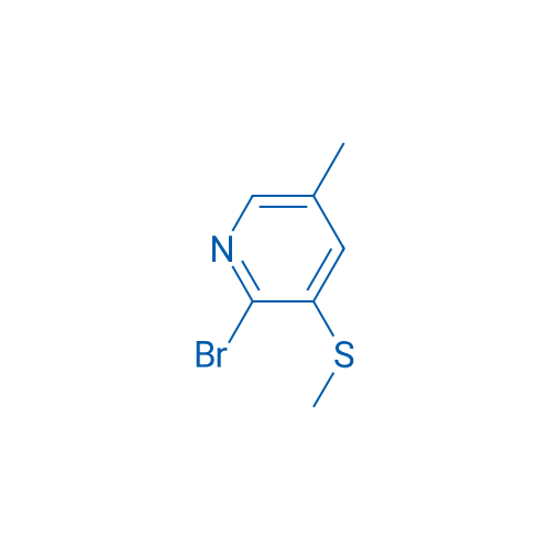 2-Bromo-5-methyl-3-(methylthio)pyridine 250mg