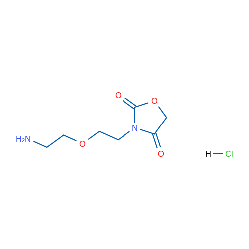 3-(2-(2-aminoethoxy)ethyl)oxazolidine-2,4-dione hydrochloride 10g