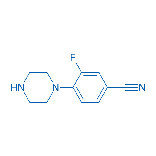 3-Fluoro-4-(piperazin-1-yl)benzonitrile 1g