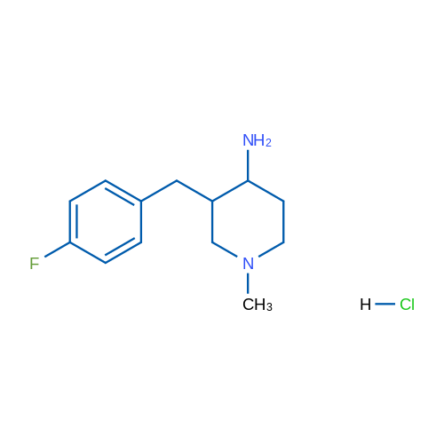 3-(4-Fluorobenzyl)-1-methylpiperidin-4-amine hydrochloride 1g
