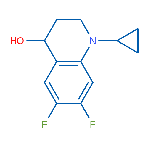 1-Cyclopropyl-6,7-difluoro-1,2,3,4-tetrahydroquinolin-4-ol 1g
