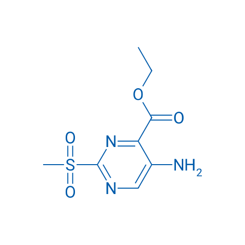 Ethyl 5-amino-2-(methylsulfonyl)pyrimidine-4-carboxylate 1g