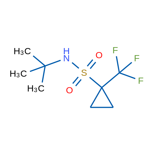 N-(tert-Butyl)-1-(trifluoromethyl)cyclopropane-1-sulfonamide 1g