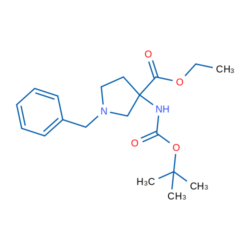 Ethyl 1-benzyl-3-((tert-butoxycarbonyl)amino)pyrrolidine-3-carboxylate 1g