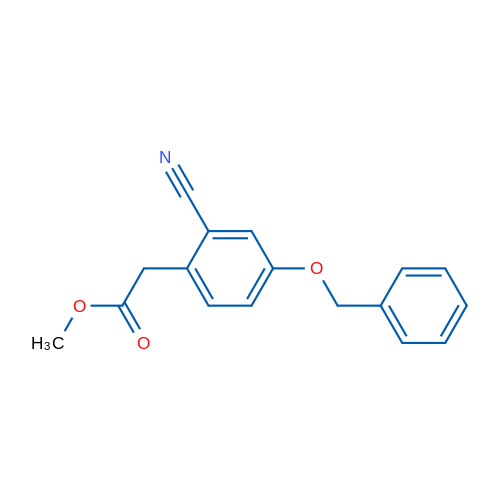 Methyl 2-(4-(benzyloxy)-2-cyanophenyl)acetate 5g