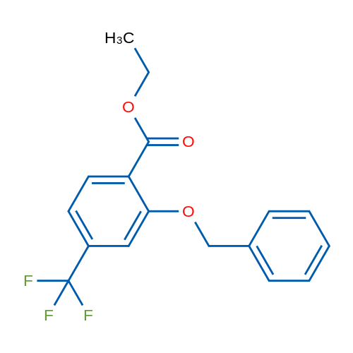 Ethyl 2-(benzyloxy)-4-(trifluoromethyl)benzoate 1g