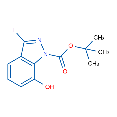 tert-Butyl 7-hydroxy-3-iodo-1H-indazole-1-carboxylate 1g