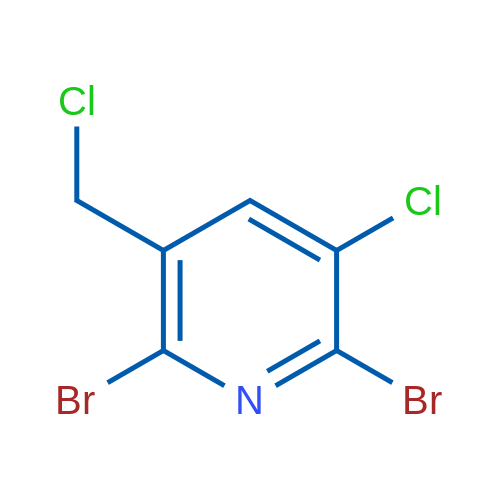 2,6-Dibromo-3-chloro-5-(chloromethyl)pyridine 1g
