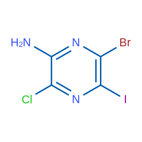 6-Bromo-3-chloro-5-iodopyrazin-2-amine 1g