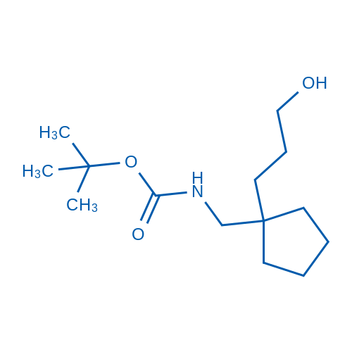 tert-Butyl ((1-(3-hydroxypropyl)cyclopentyl)methyl)carbamate 50mg