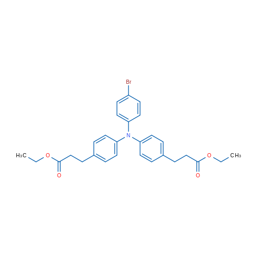 Diethyl 3,3'-(((4-bromophenyl)azanediyl)bis(4,1-phenylene))dipropanoate 250mg