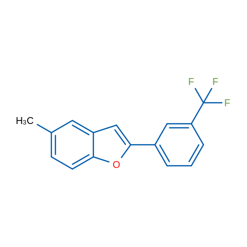 5-Methyl-2-(3-(trifluoromethyl)phenyl)benzofuran 1g