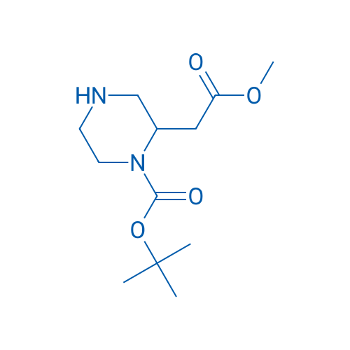 tert-Butyl 2-(2-methoxy-2-oxoethyl)piperazine-1-carboxylate 5g