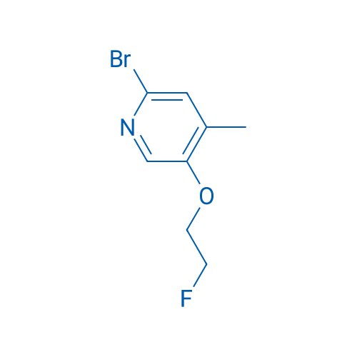2-Bromo-5-(2-fluoroethoxy)-4-methylpyridine 250mg