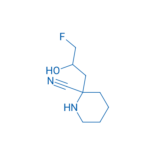 2-(3-Fluoro-2-hydroxypropyl)piperidine-2-carbonitrile 1g